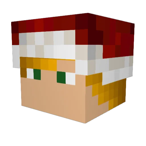 Judeex Minecraft avatar head, 3D render