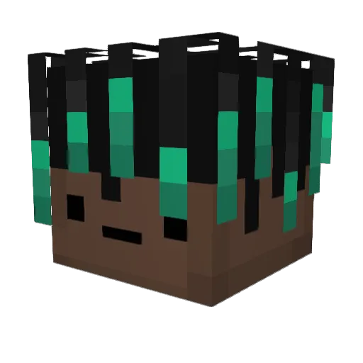 Judelicia Minecraft avatar head, 3D render