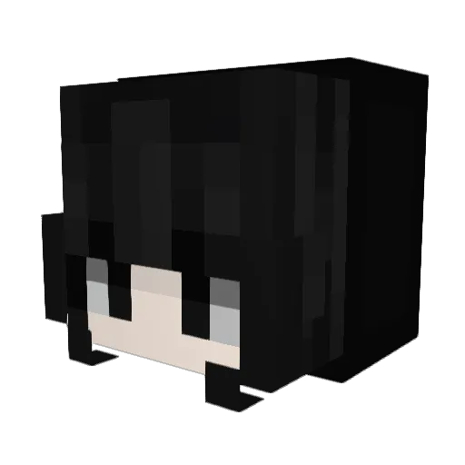 Judeline Minecraft avatar head, 3D render