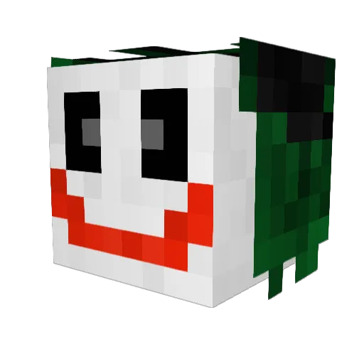 Judelle Minecraft avatar head, 3D render