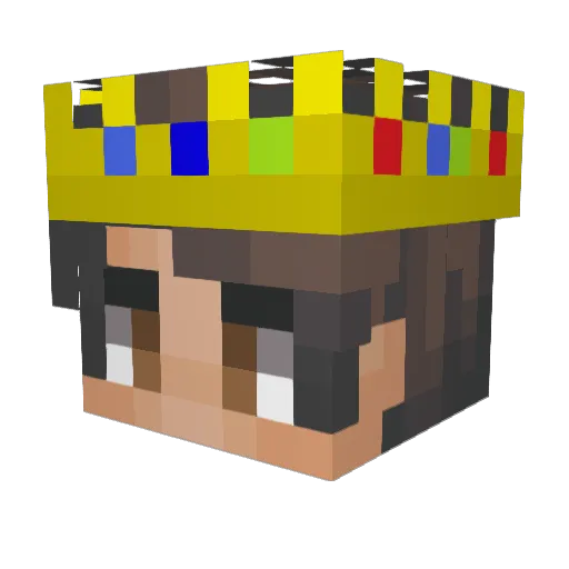 Juder6 Minecraft avatar head, 3D render