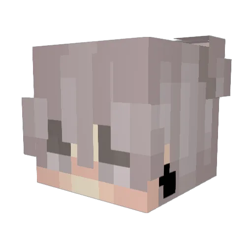 Judesimp Minecraft avatar head, 3D render