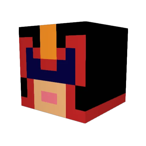 JudgeDredd380 Minecraft avatar head, 3D render