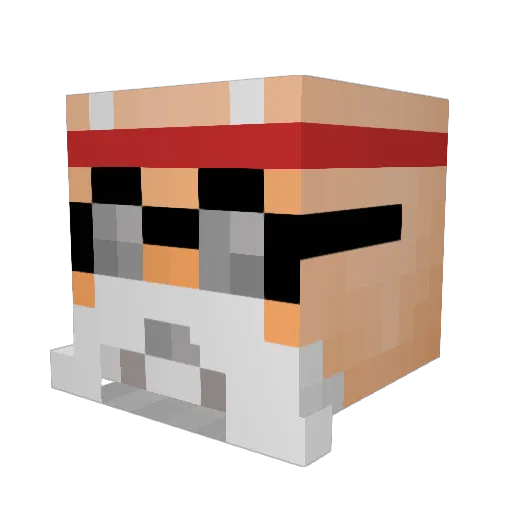 JudgeElsa Minecraft avatar head, 3D render