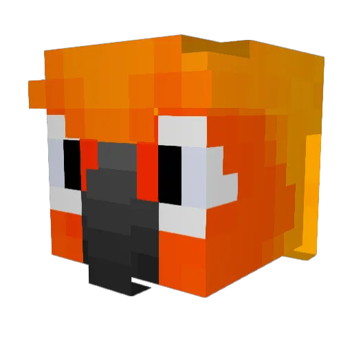 JudgeRaptor Minecraft avatar head, 3D render