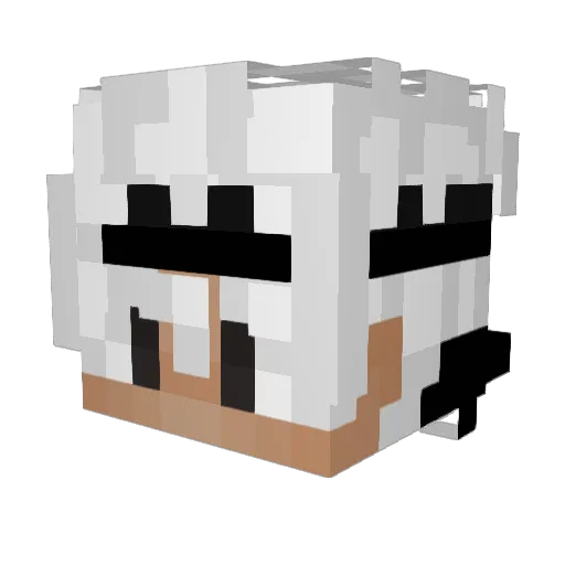 Judgement_Core Minecraft avatar head, 3D render