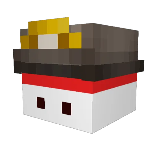 Judgepepper Minecraft avatar head, 3D render