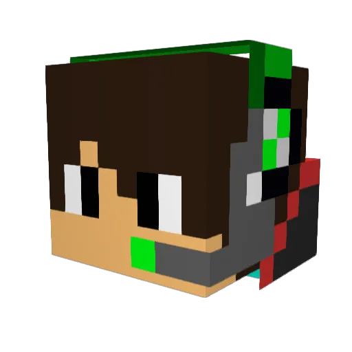 Judi2 Minecraft avatar head, 3D render