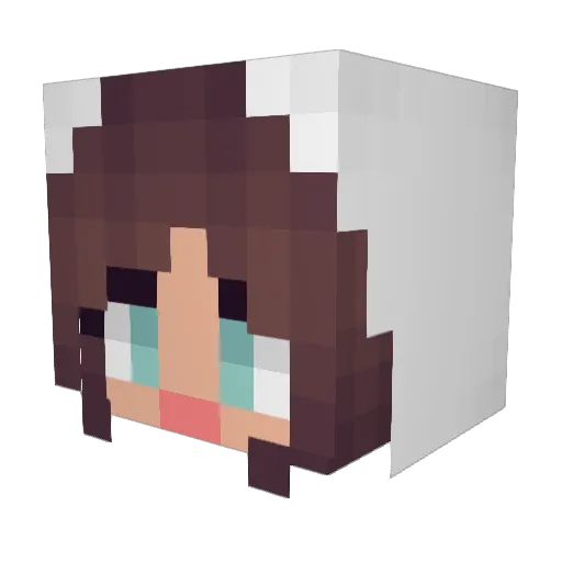 Judit_BF Minecraft avatar head, 3D render