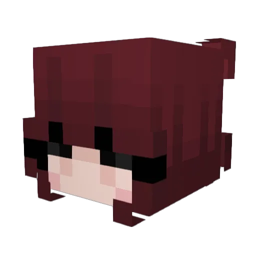Judixxx Minecraft avatar head, 3D render