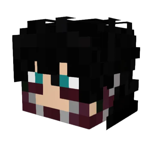 Judo2k8 Minecraft avatar head, 3D render