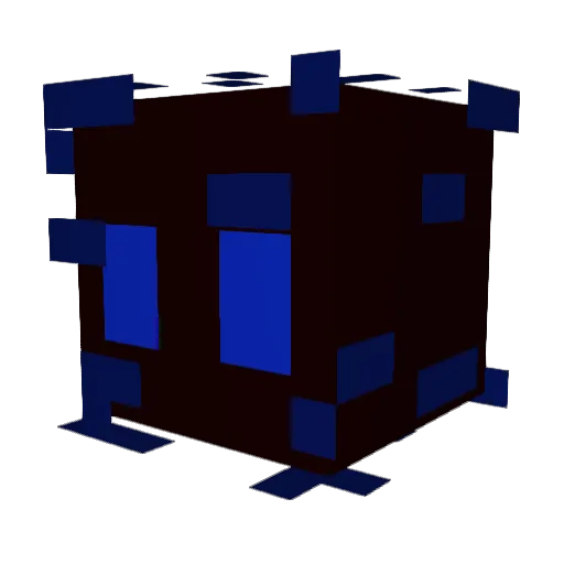 Judo_w Minecraft avatar head, 3D render