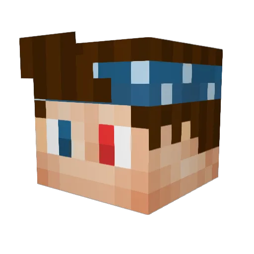JudokaLP Minecraft avatar head, 3D render