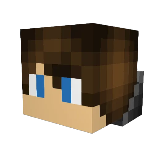 Judokaro Minecraft avatar head, 3D render