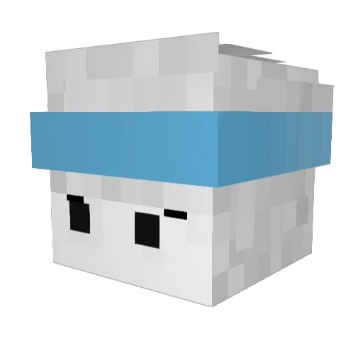 Jueb18 Minecraft avatar head, 3D render