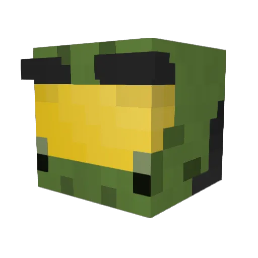 JuergenOP Minecraft avatar head, 3D render