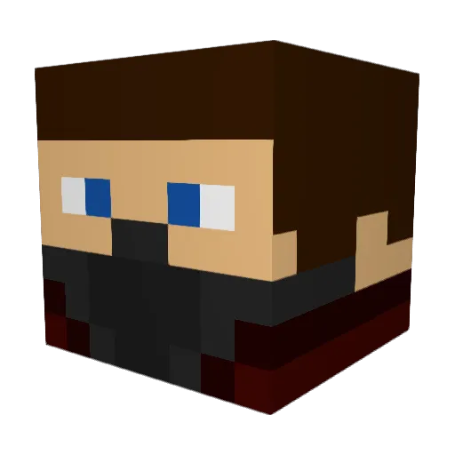 Juergens Minecraft avatar head, 3D render