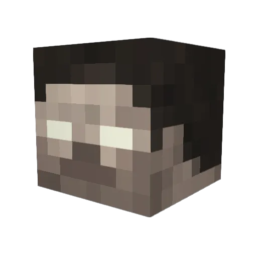 Jufe2 Minecraft avatar head, 3D render