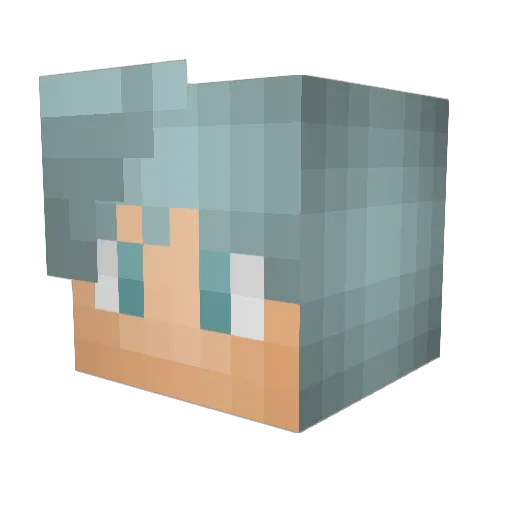 Juffatoot Minecraft avatar head, 3D render