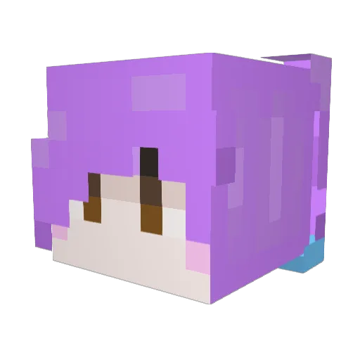 Jufhb Minecraft avatar head, 3D render