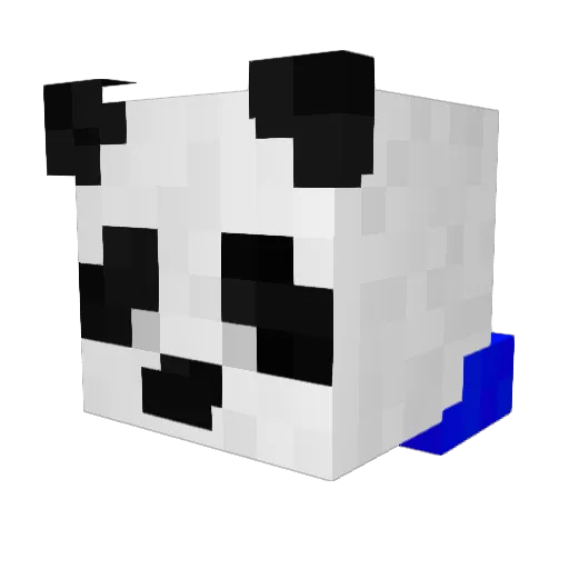 JufoNW_ Minecraft avatar head, 3D render