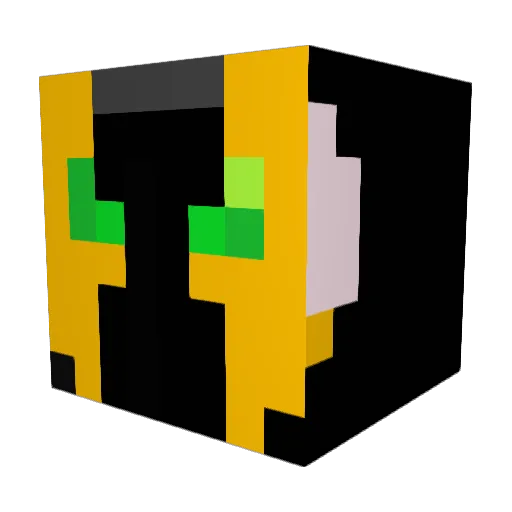 Jug1414 Minecraft avatar head, 3D render