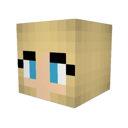 Juga2001 Minecraft avatar head, 3D render