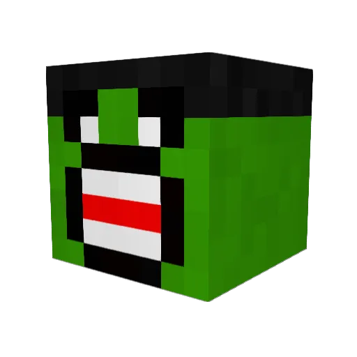 Jugg3rn4u7 Minecraft avatar head, 3D render