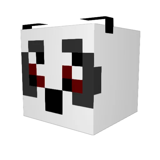 JuggaloClipZ Minecraft avatar head, 3D render