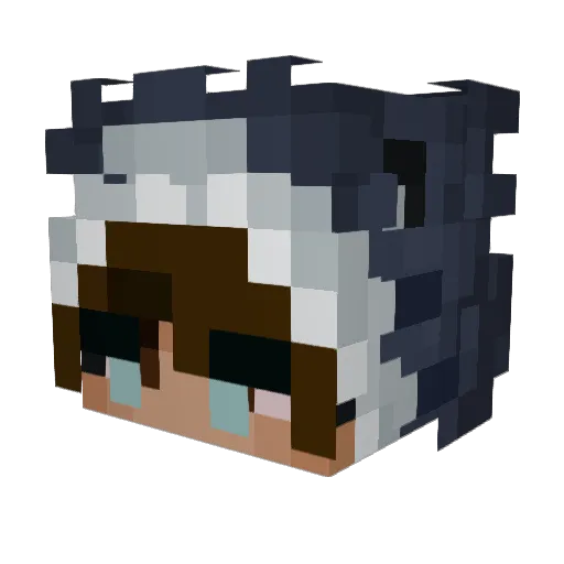 Juggermans Minecraft avatar head, 3D render