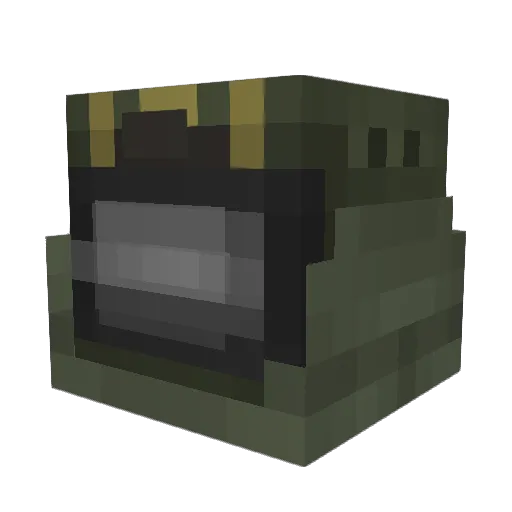 JuggernautRust Minecraft avatar head, 3D render