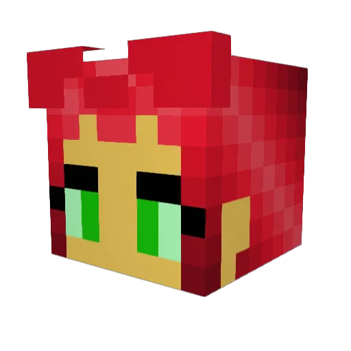 Juggernaut_WZRD Minecraft avatar head, 3D render