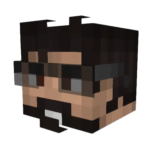 Juggl3r3 Minecraft avatar head, 3D render