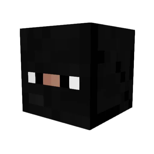 Juggl Minecraft avatar head, 3D render