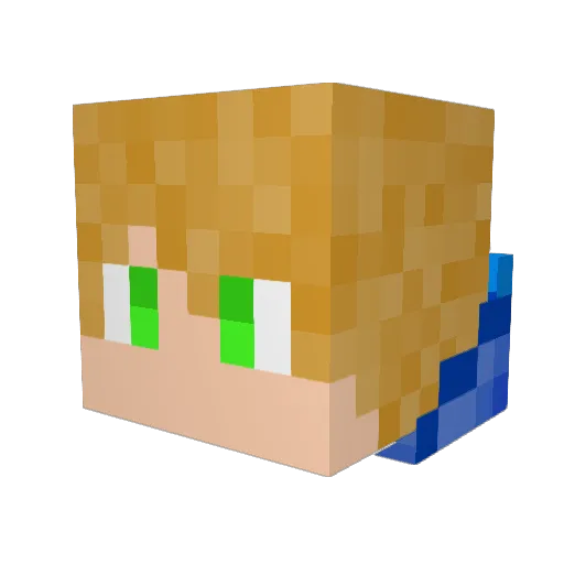 Jugiz1 Minecraft avatar head, 3D render