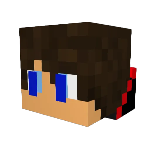 Jugogame Minecraft avatar head, 3D render