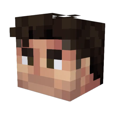 JugsterMorgan Minecraft avatar head, 3D render