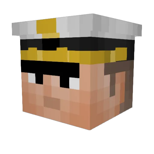 Jugypsy Minecraft avatar head, 3D render