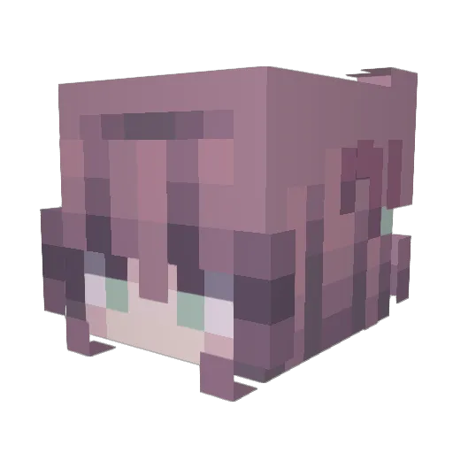 Juhadiss Minecraft avatar head, 3D render