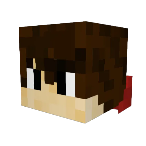 Juhavi60 Minecraft avatar head, 3D render