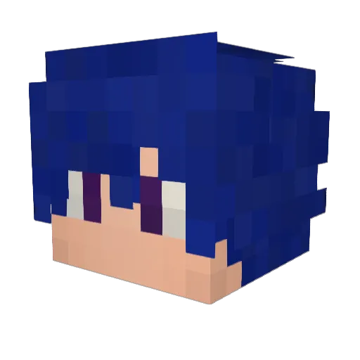 Juhhsz_ Minecraft avatar head, 3D render