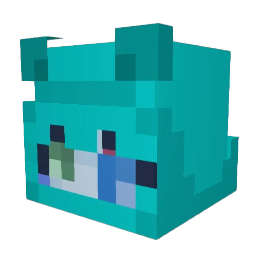 Juhnns Minecraft avatar head, 3D render
