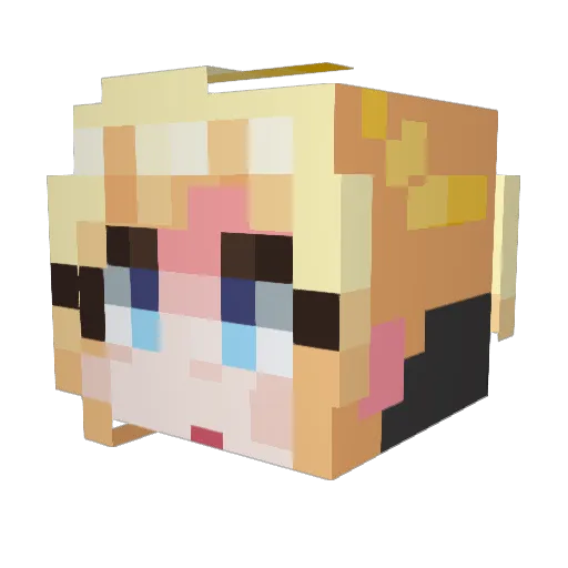 Juho0872 Minecraft avatar head, 3D render