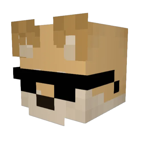 Juho_park Minecraft avatar head, 3D render