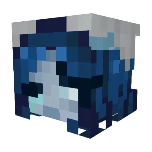 Juhozzy Minecraft avatar head, 3D render