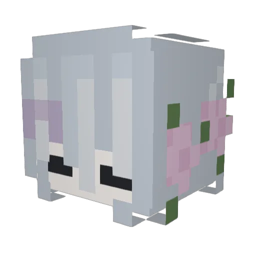 Jui_shirai0322 Minecraft avatar head, 3D render