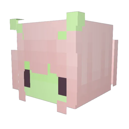 Juiaaa_zx Minecraft avatar head, 3D render