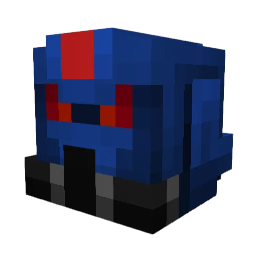 Juibelex Minecraft avatar head, 3D render