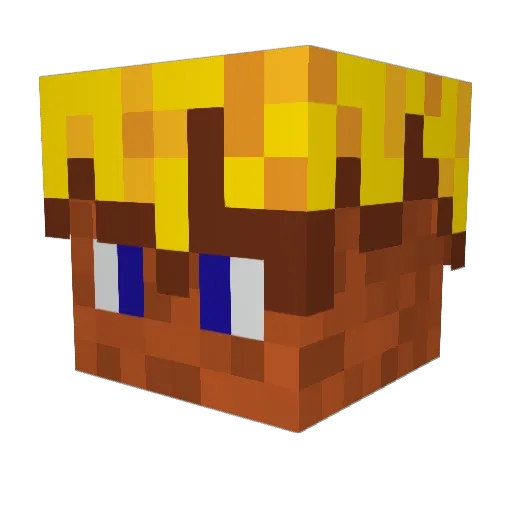 JuiceB013 Minecraft avatar head, 3D render