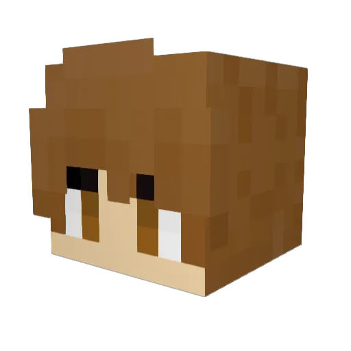 JuiceBoi17 Minecraft avatar head, 3D render